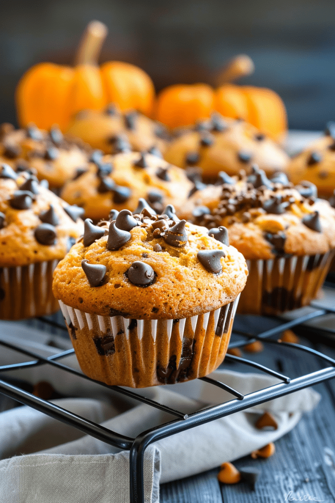 Pumpkin Chocolate Chip Muffins Recipe