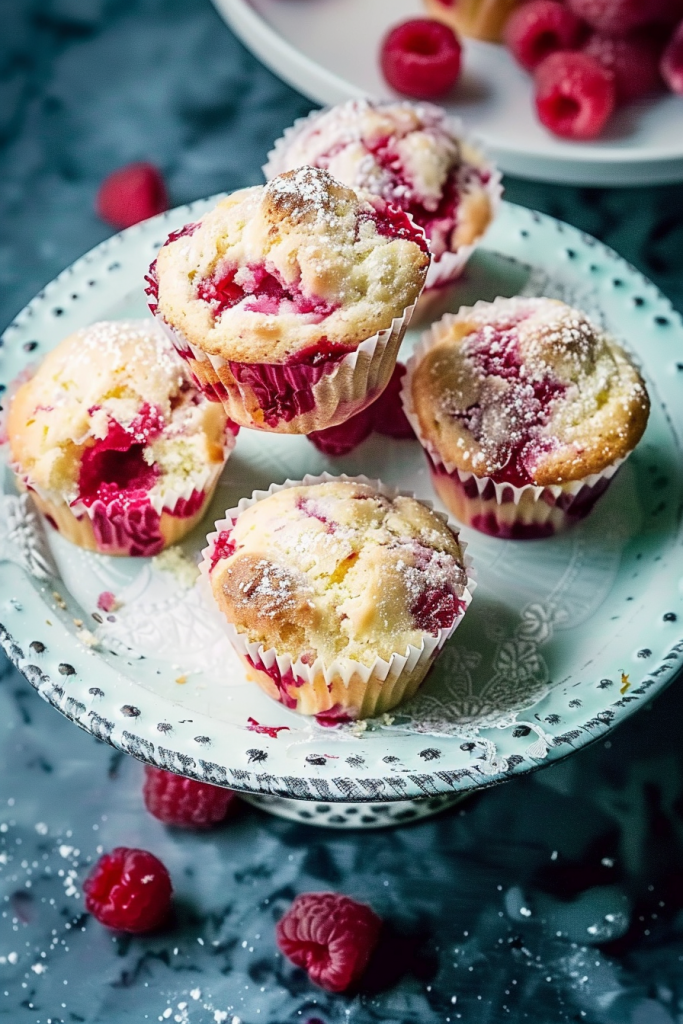 Raspberry Lemon Cream Cheese Muffins