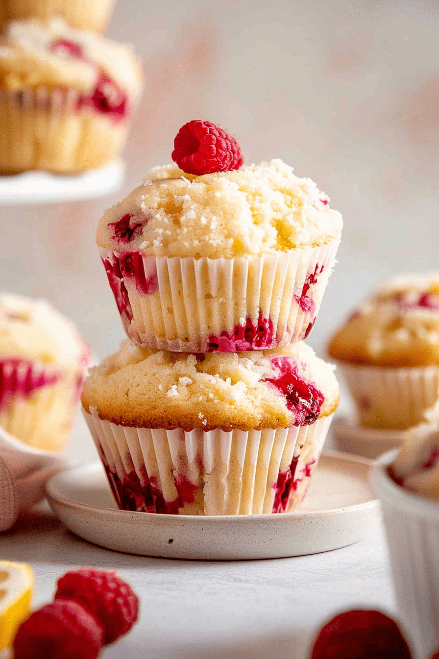 Raspberry Lemon Cream Cheese Muffins Recipe