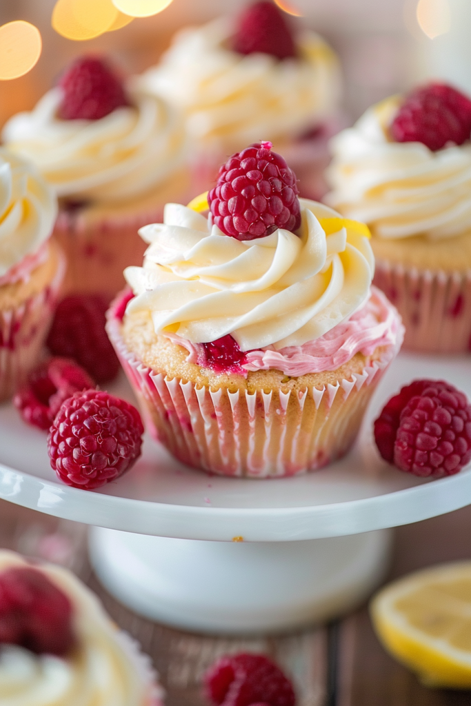 Raspberry Lemon Cupcake