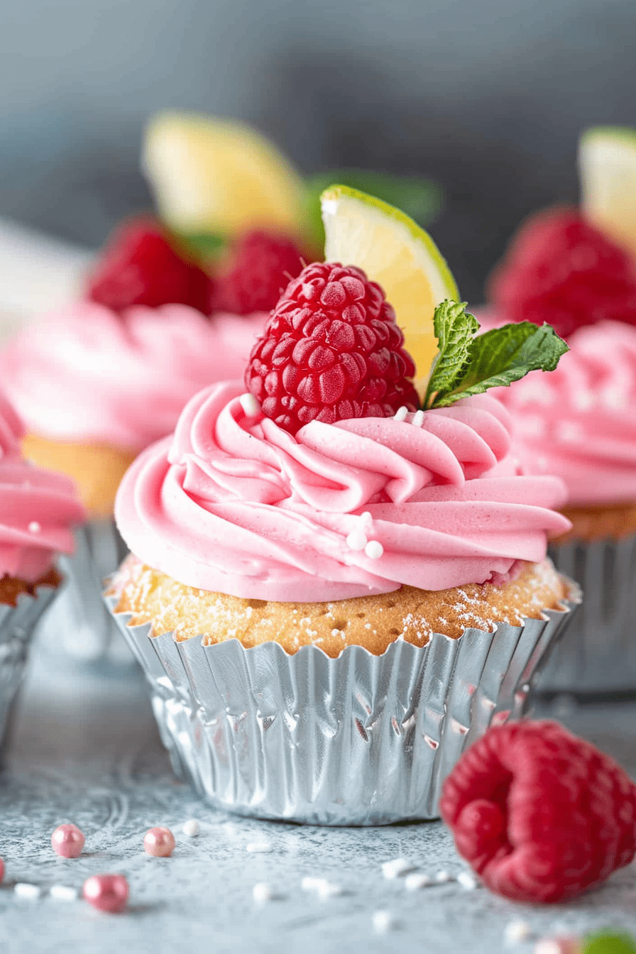 Raspberry Moscow Mule Cupcakes Recipe