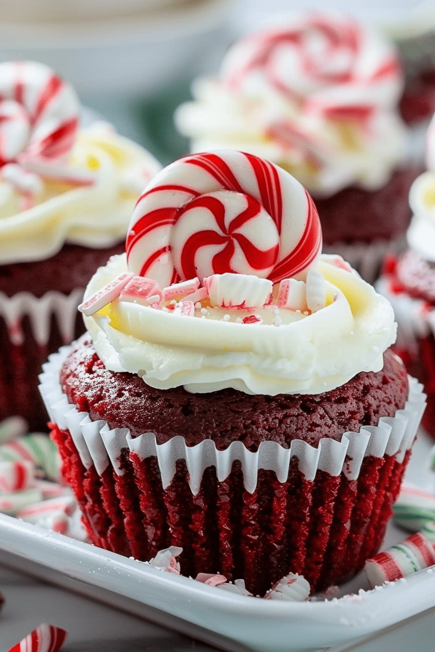 Red Velvet Peppermint Cupcakes Recipe