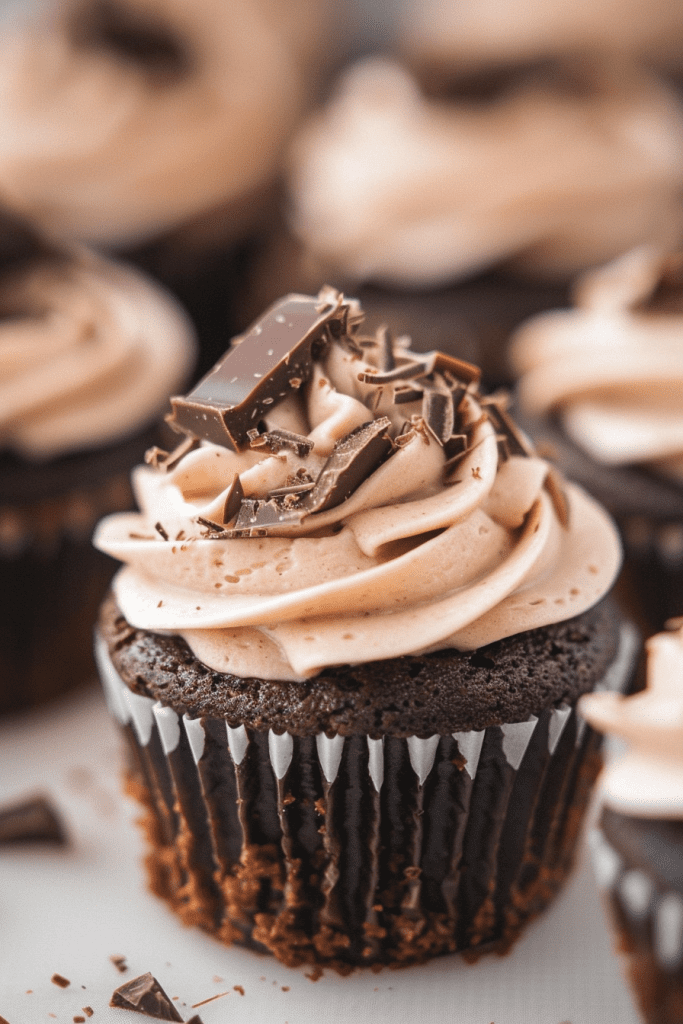 Salted Chocolate Fudge Cupcakes Recipe