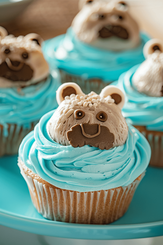 Sea Otter Cupcakes