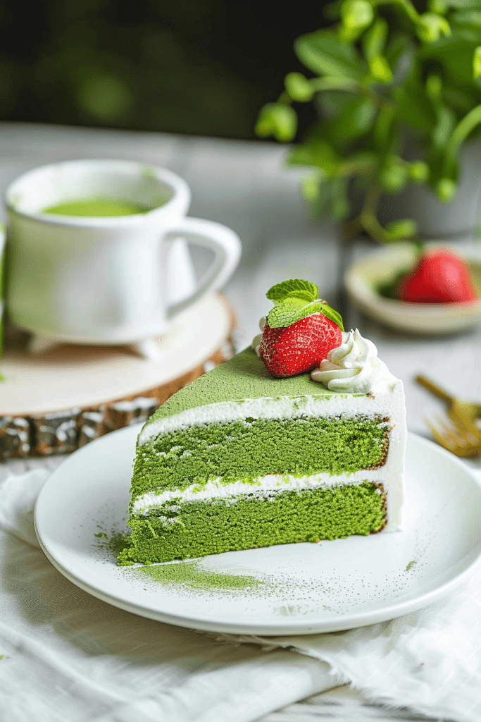 Serve Matcha Green Tea Cake