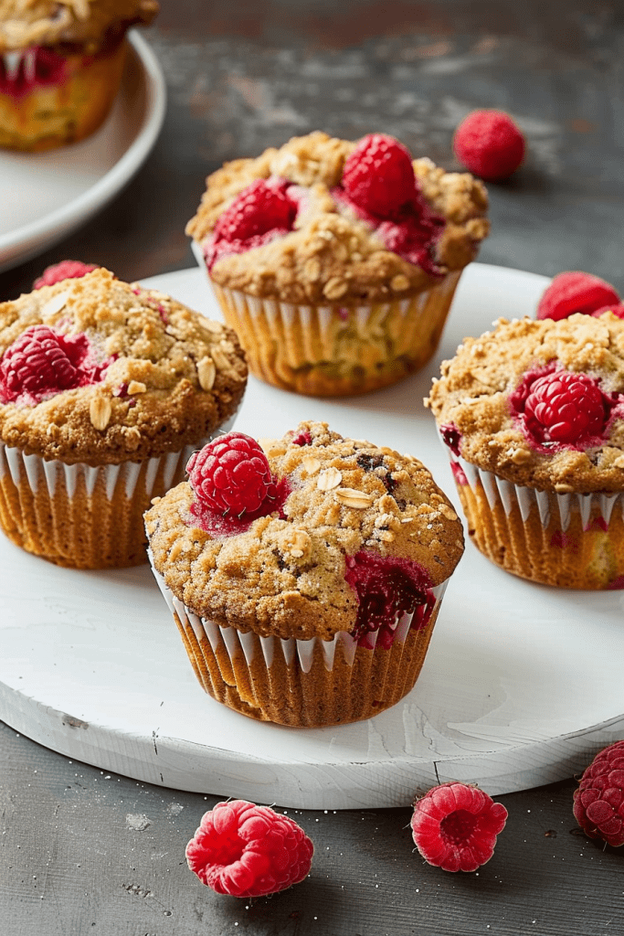 Serving Apple Raspberry Muffins