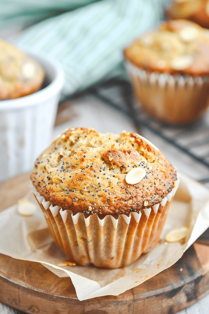 Serving Bakery-Style Almond Poppy Seed Muffins