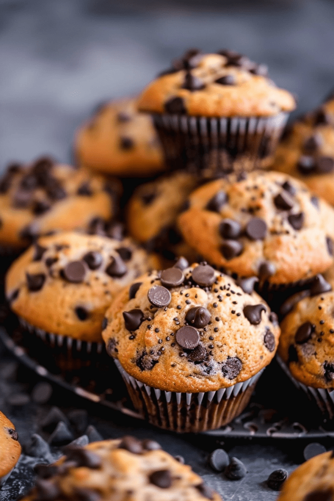 Serving Chocolate Chip Muffins