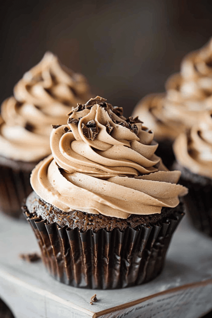 Serving Chocolate Espresso Cupcake