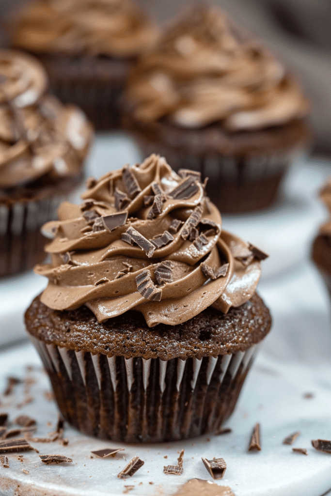 Serving Chocolate Kahlua Cupcakes