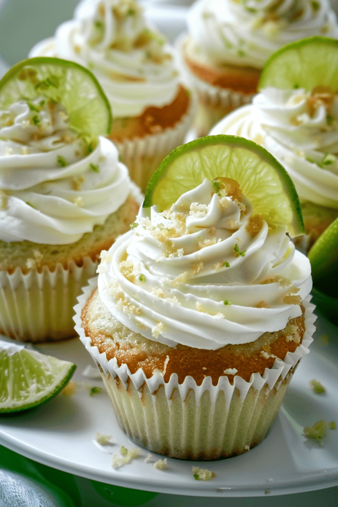 Serving Key Lime Pie Cupcakes