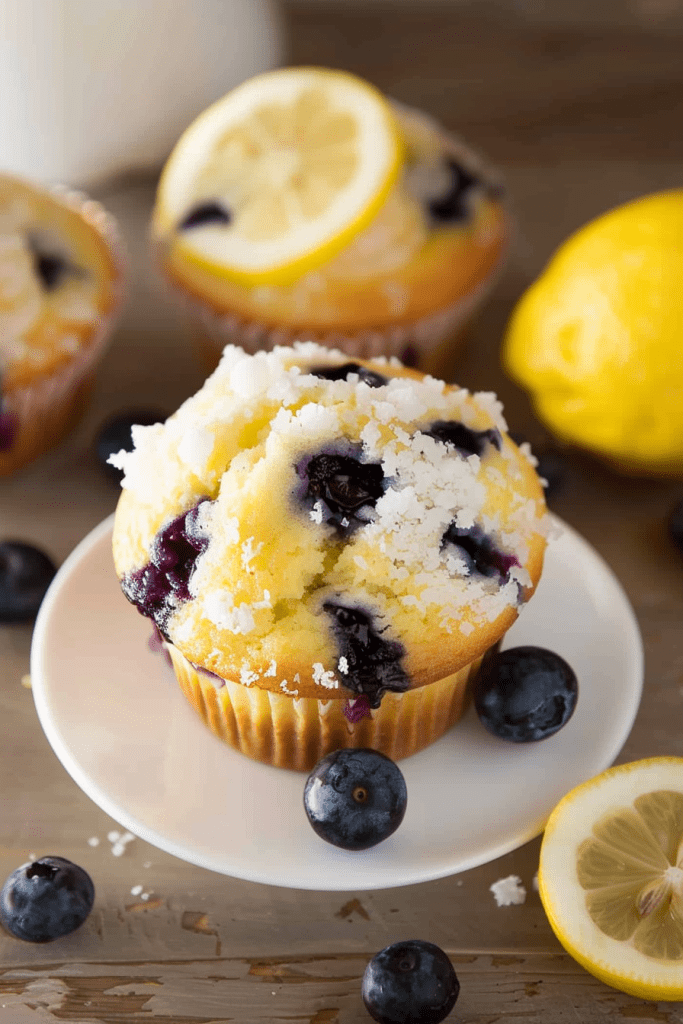 Serving Lemon Blueberry Muffins