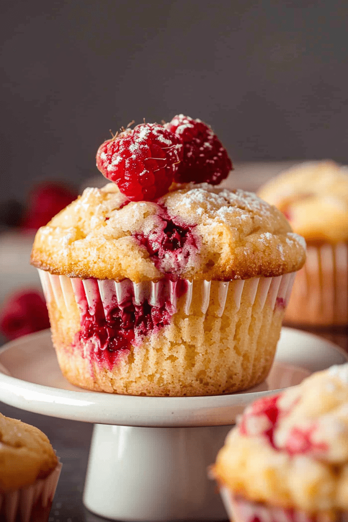 Serving Lemon Raspberry Muffin