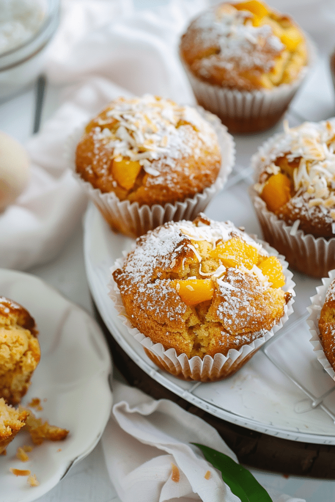 Serving Mango Coconut Muffins