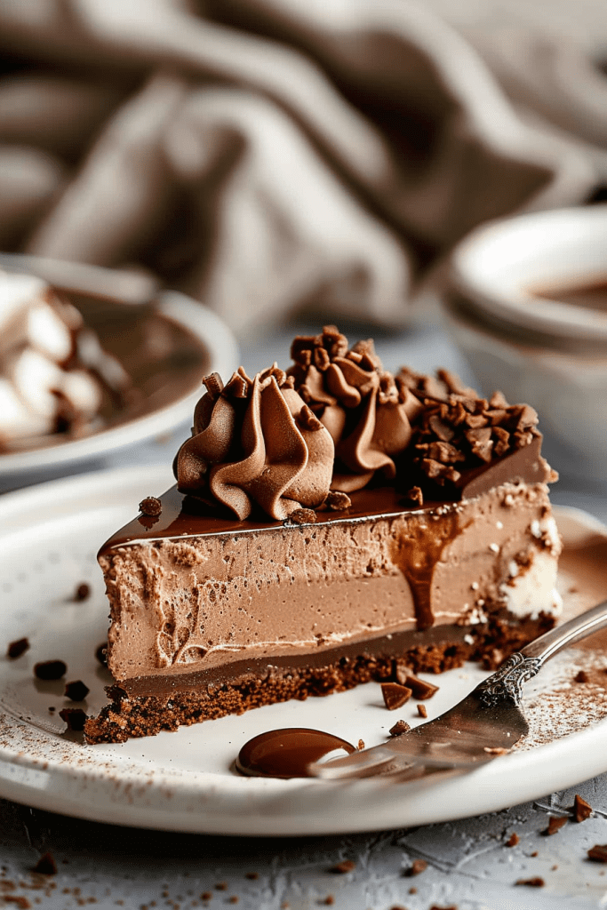 Serving Nutella Cheesecake