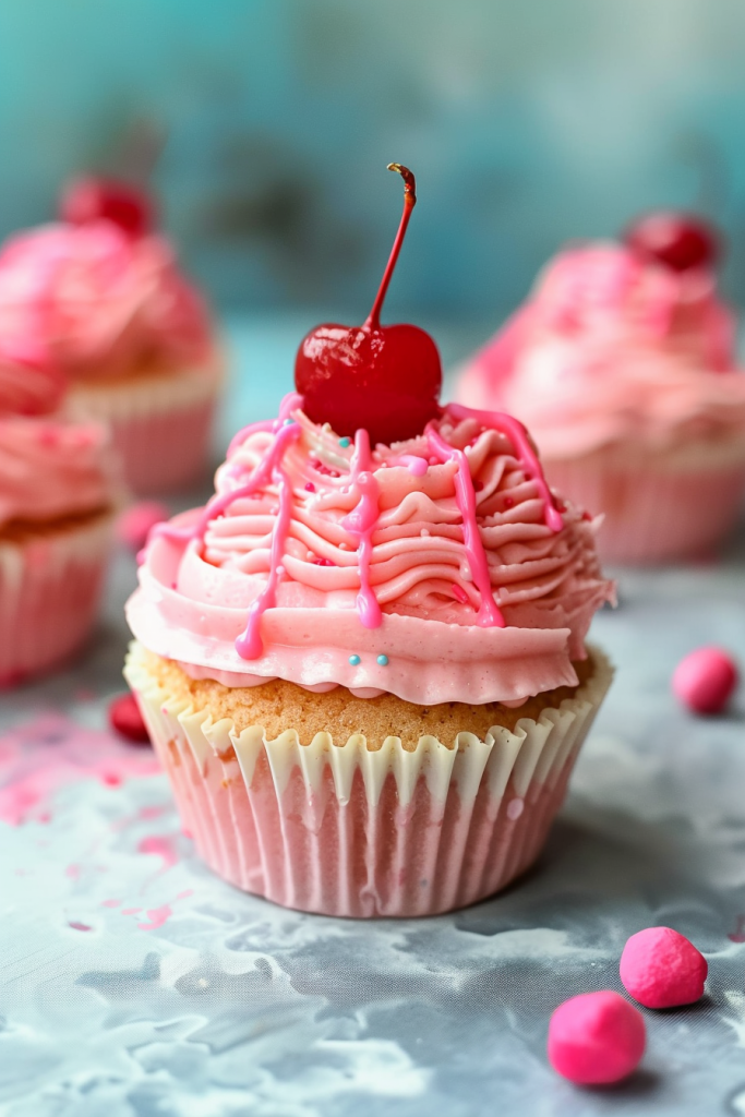 Serving Pinkalicious Cupcake