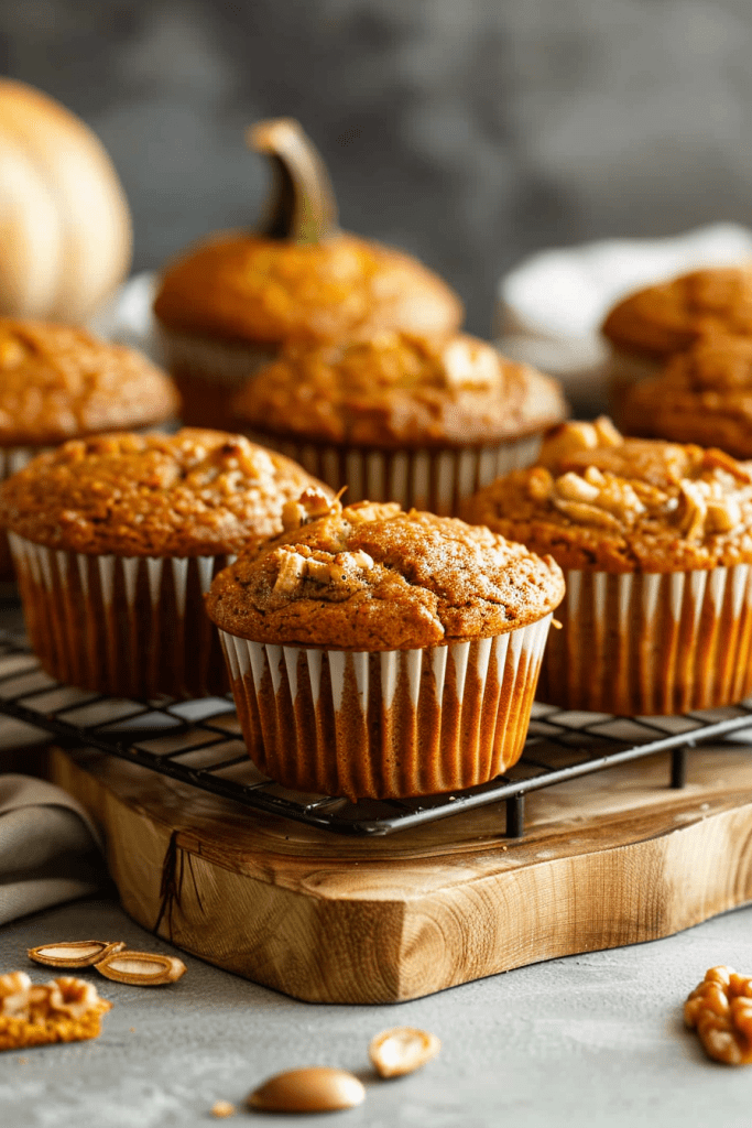 Serving Pumpkin Banana Muffins