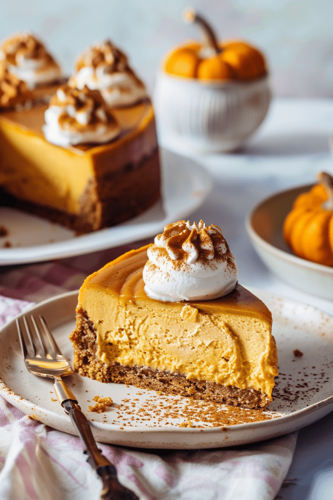 Serving Pumpkin Cheesecake Recipes