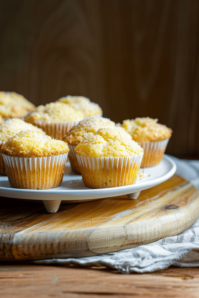 Serving Vanilla Mango Muffins