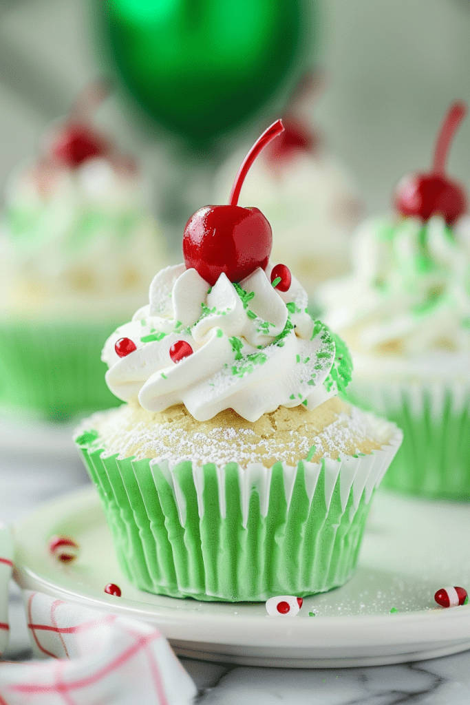 Shamrock Shake Cupcake