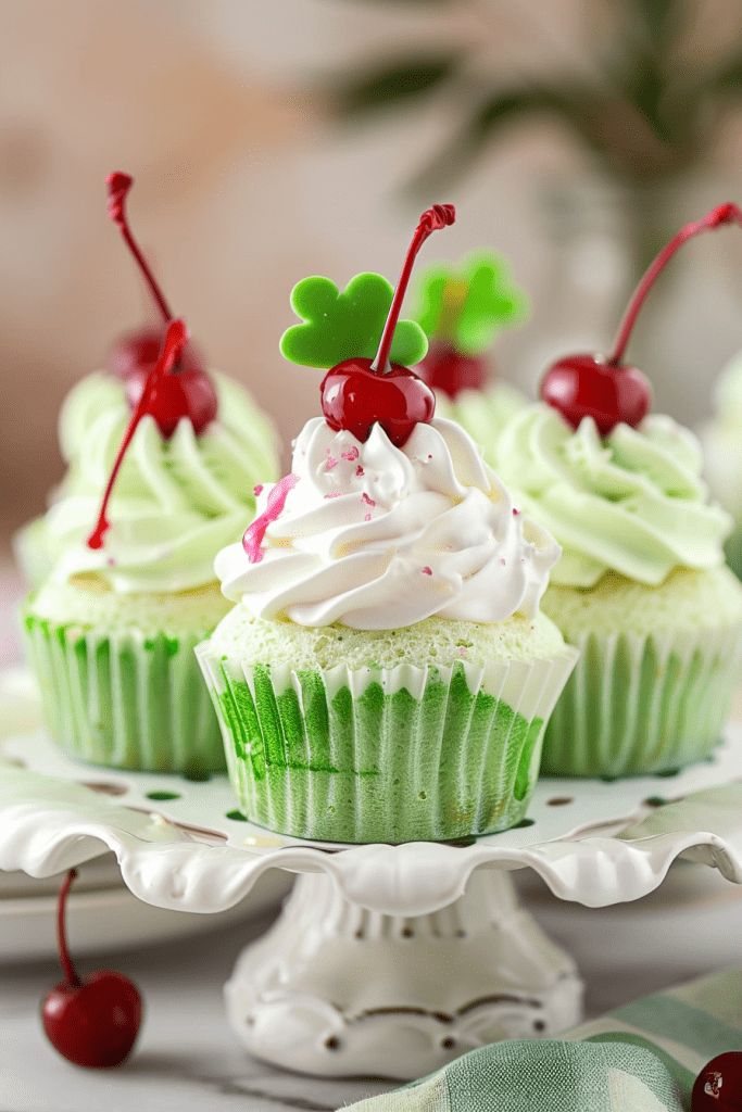 Shamrock Shake Cupcakes