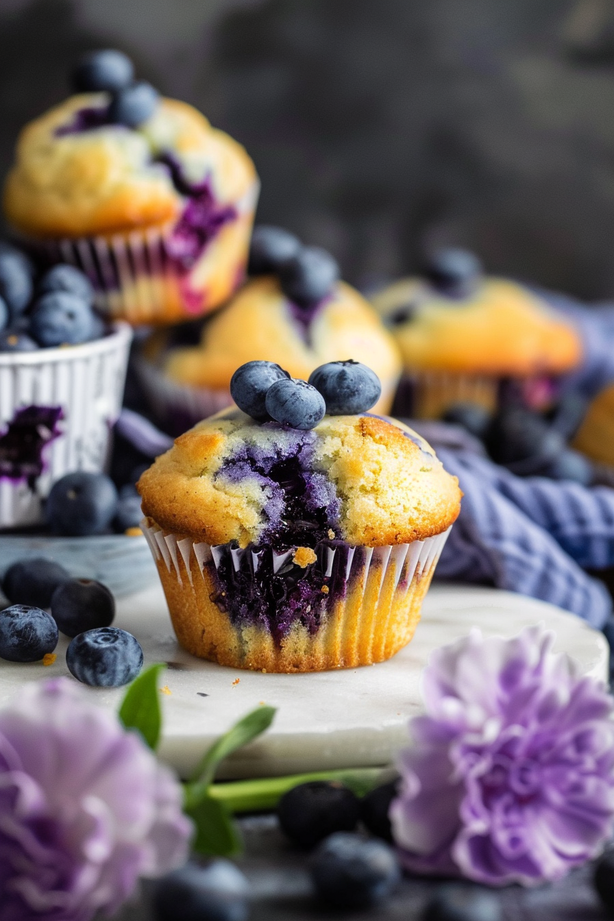 Skinny Blueberry Muffins Recipe