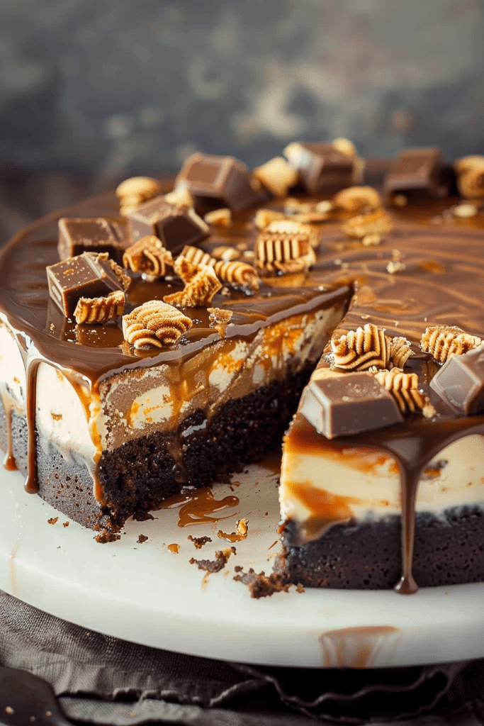 Snickers Cheesecakes