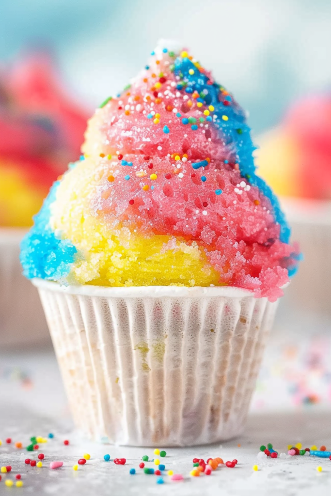 Snow Cone Mini Cupcakes Recipes