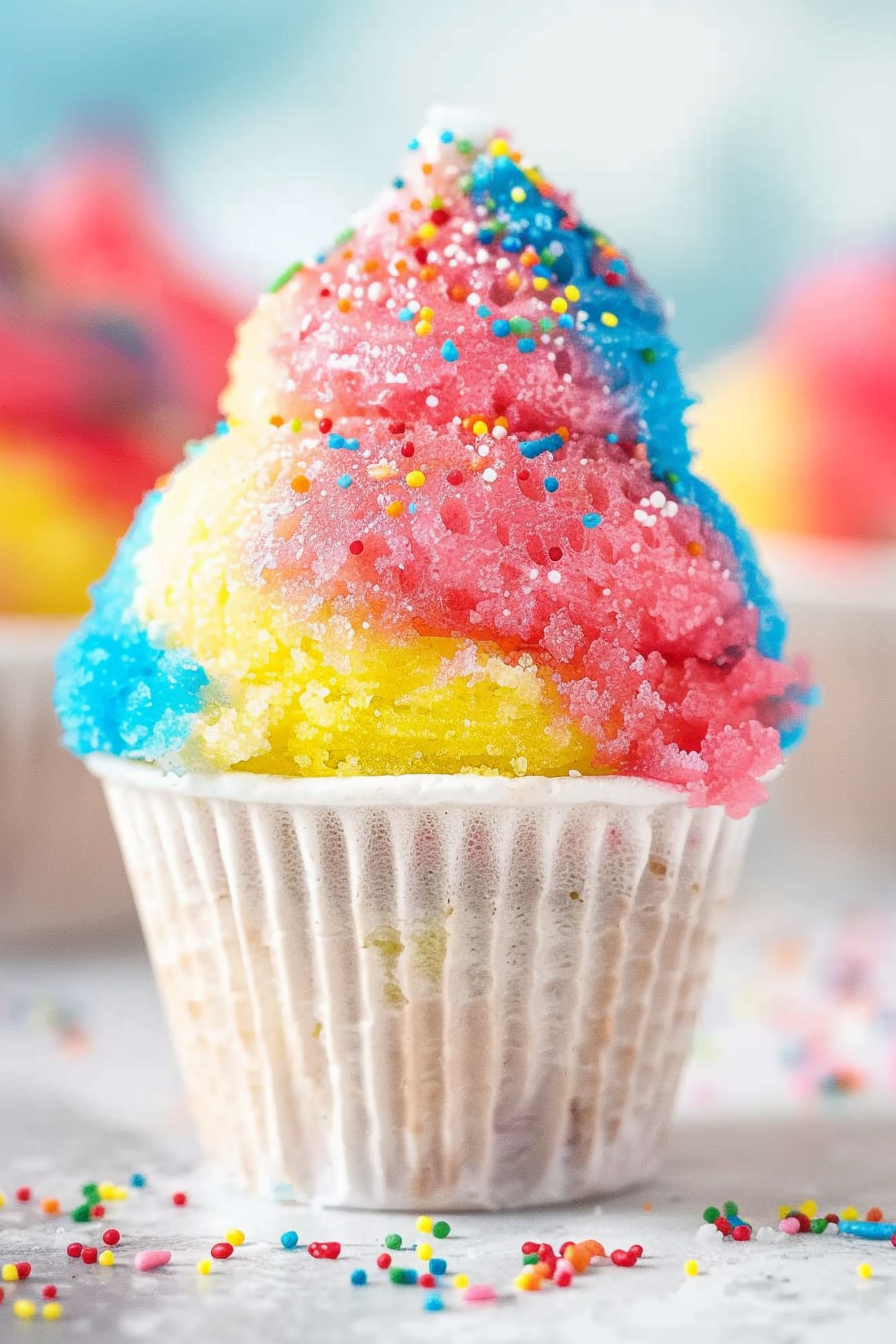 Snow Cone Mini Cupcakes Recipes