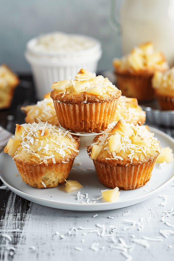 Storage Pineapple Coconut Muffins