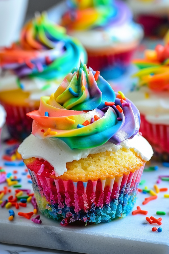 Storage Rainbow Cupcakes