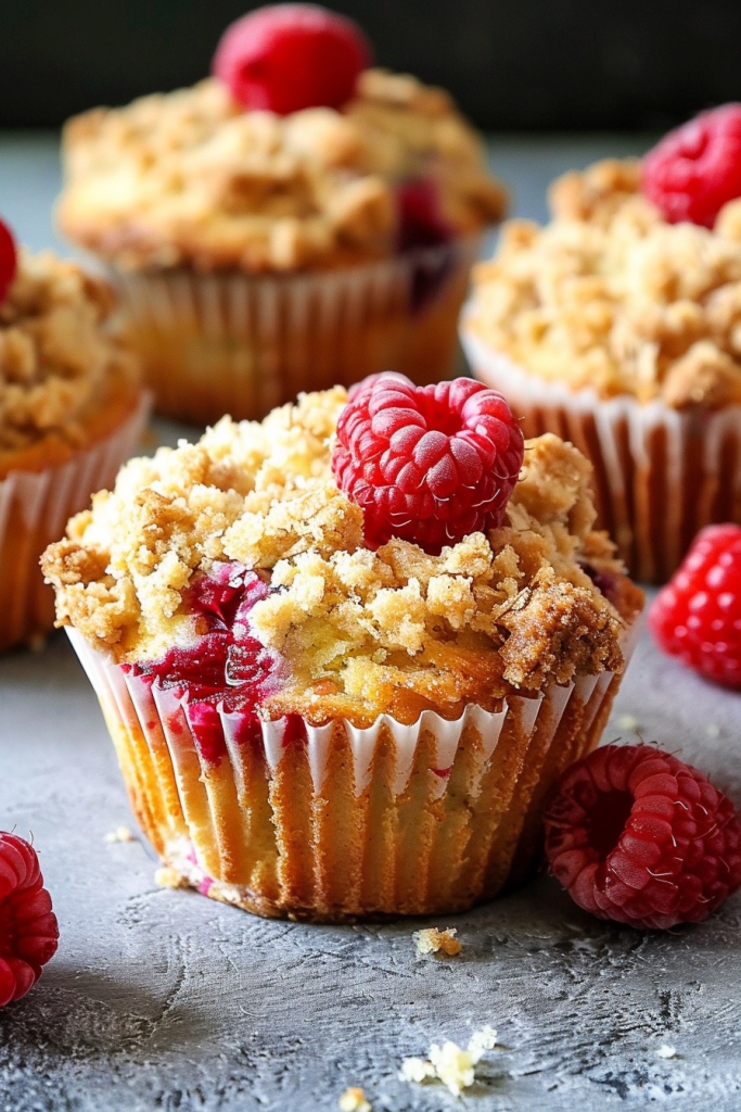 Storage Raspberry Crumb Muffin