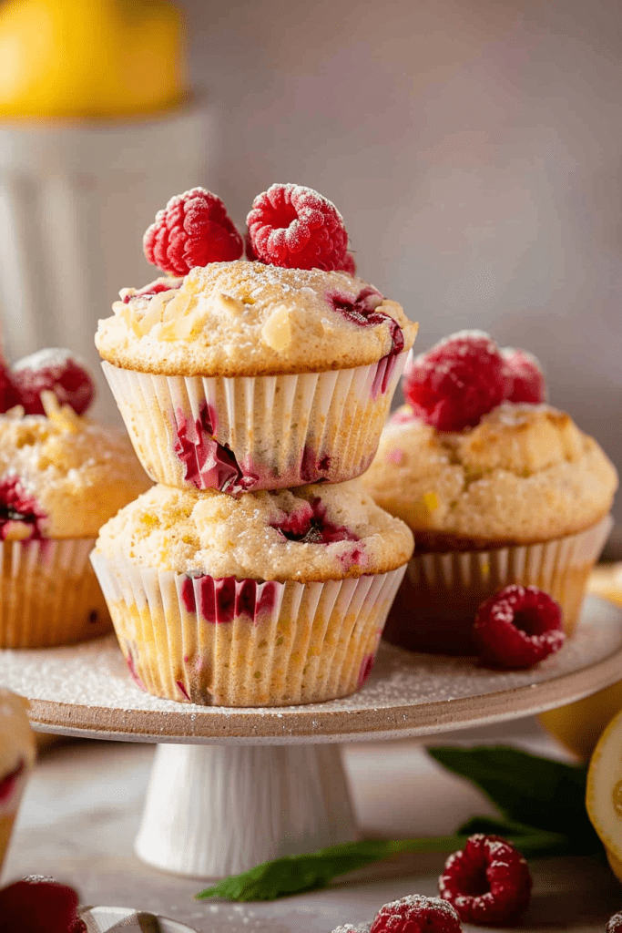 Storage Raspberry Lemon Cream Cheese Muffins