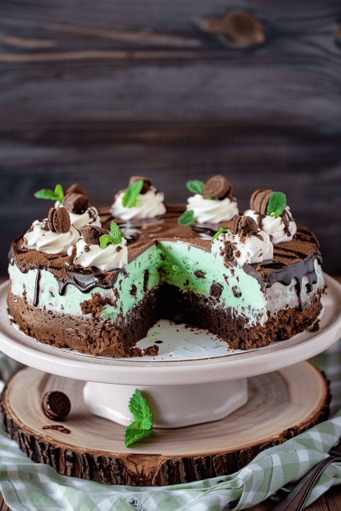 Storage Thin Mint Brownie Cheesecake