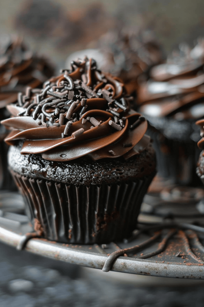 Storage Triple Chocolate Jack Daniels Cupcakes