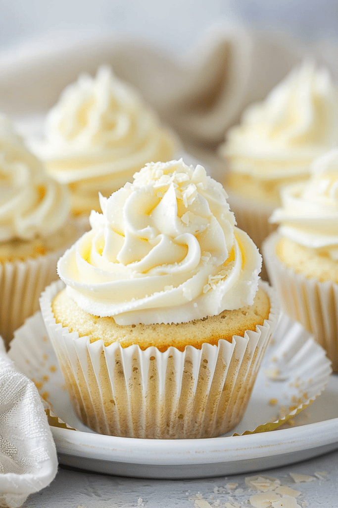 Storage White Cream Cupcakes