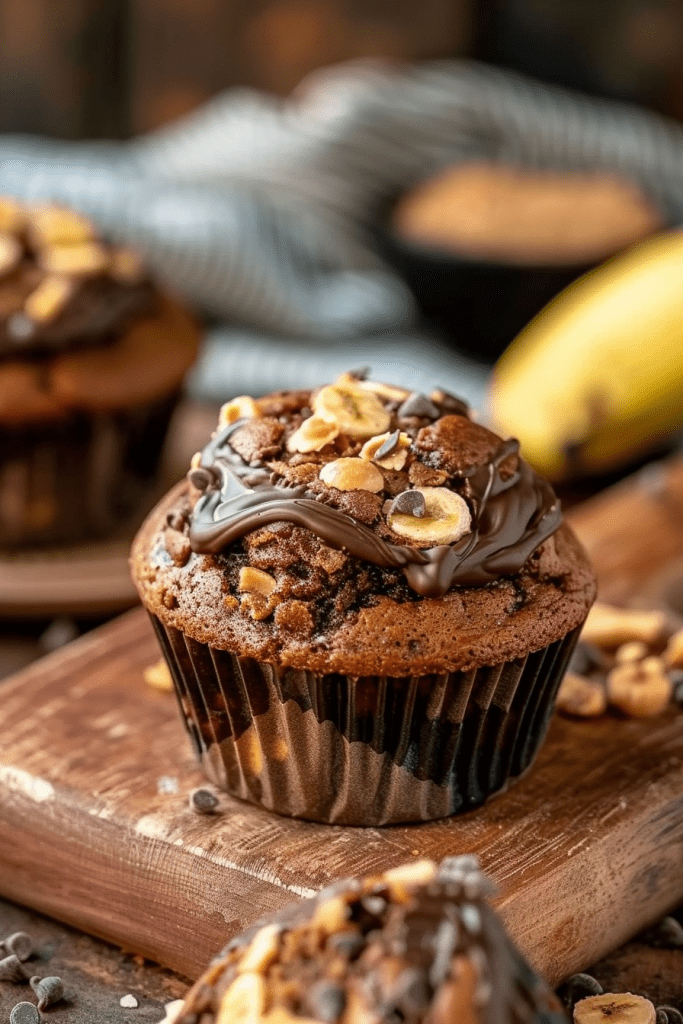 Storing Chocolate Peanut Butter Banana Muffins