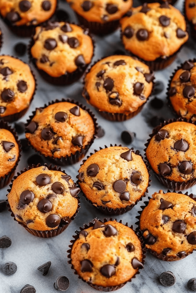 Storing Mini Banana Chocolate Chip Muffins