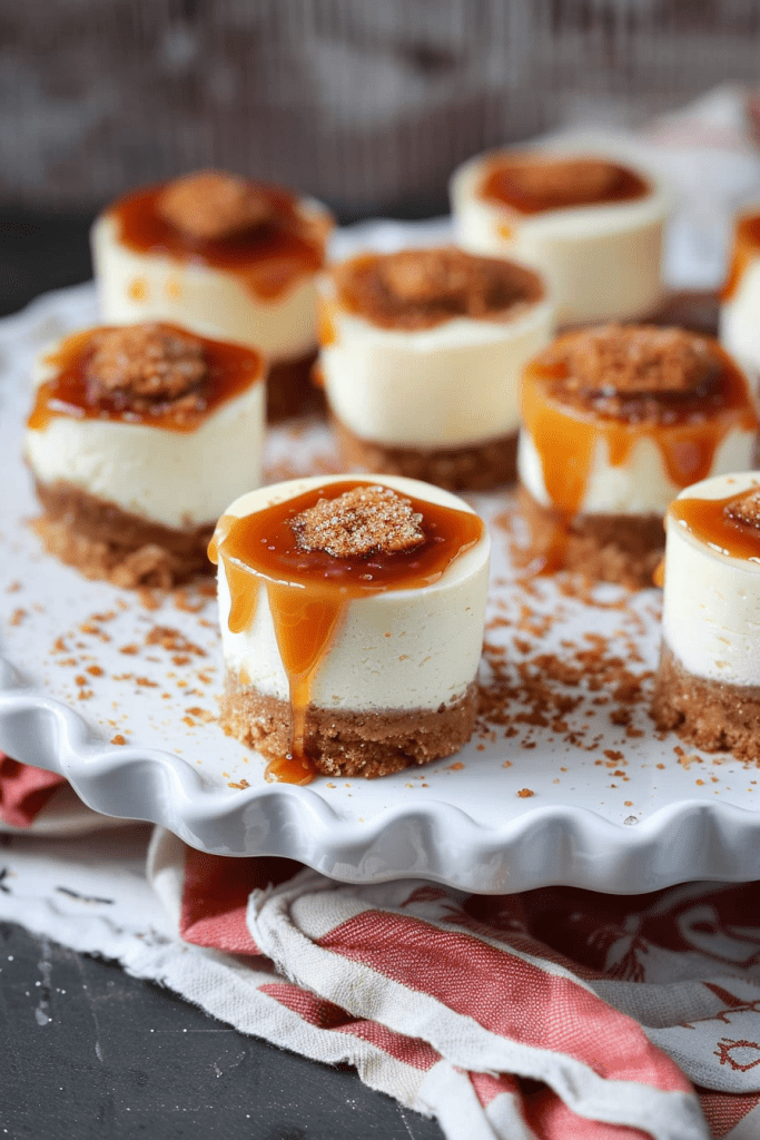 Storing Mini Cheesecakes with Salted Caramel