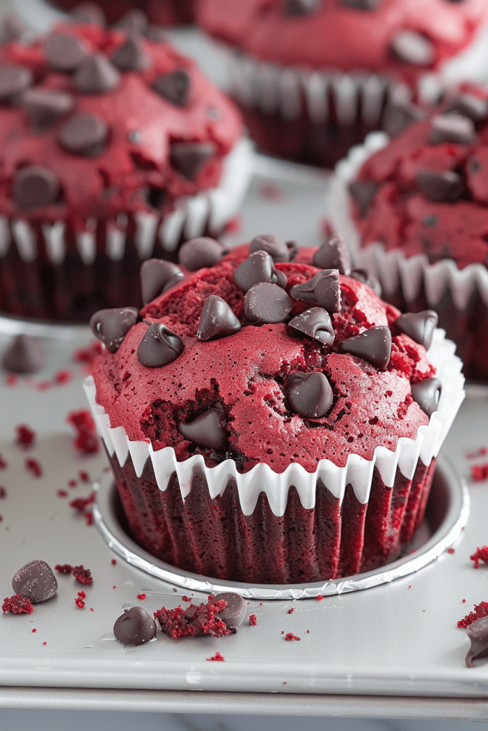 Storing Red Velvet Chocolate Chip Muffins