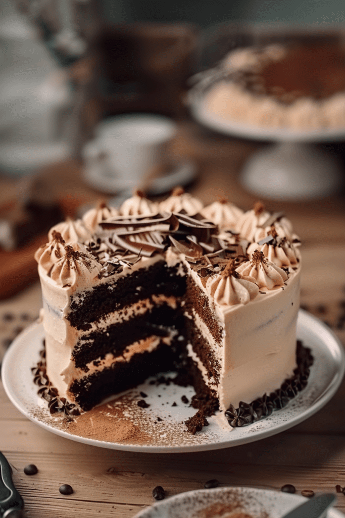 Storing and Serving Mocha Cake