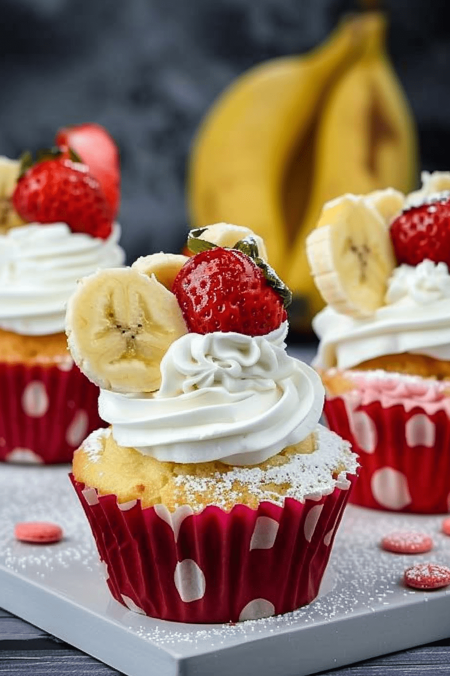 Strawberry Banana Cupcakes Recipe