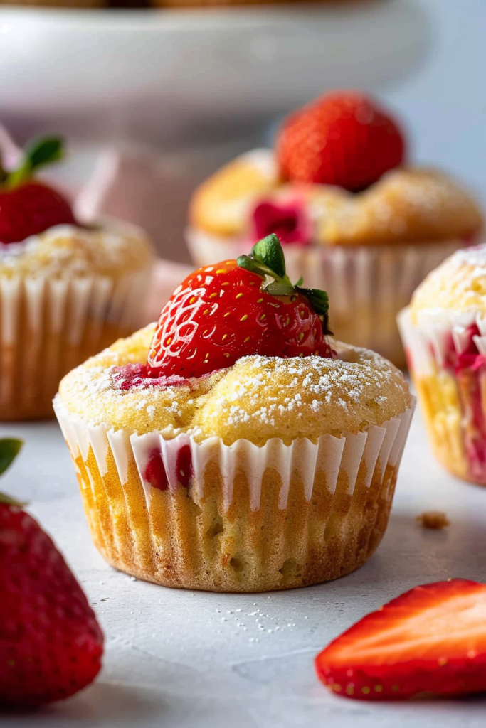 Strawberry Lemon Muffins