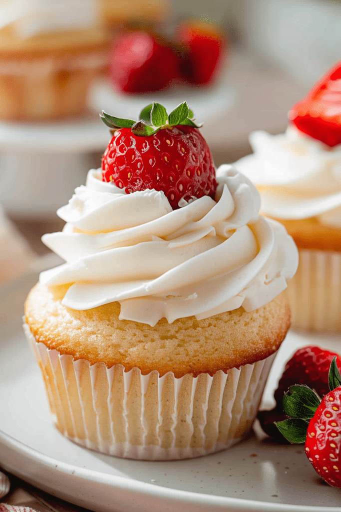 Strawberry Shortcake Cupcakes