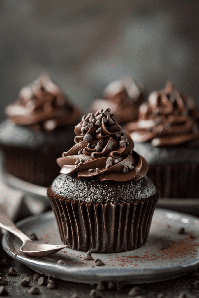 Triple Chocolate Jack Daniels Cupcakes