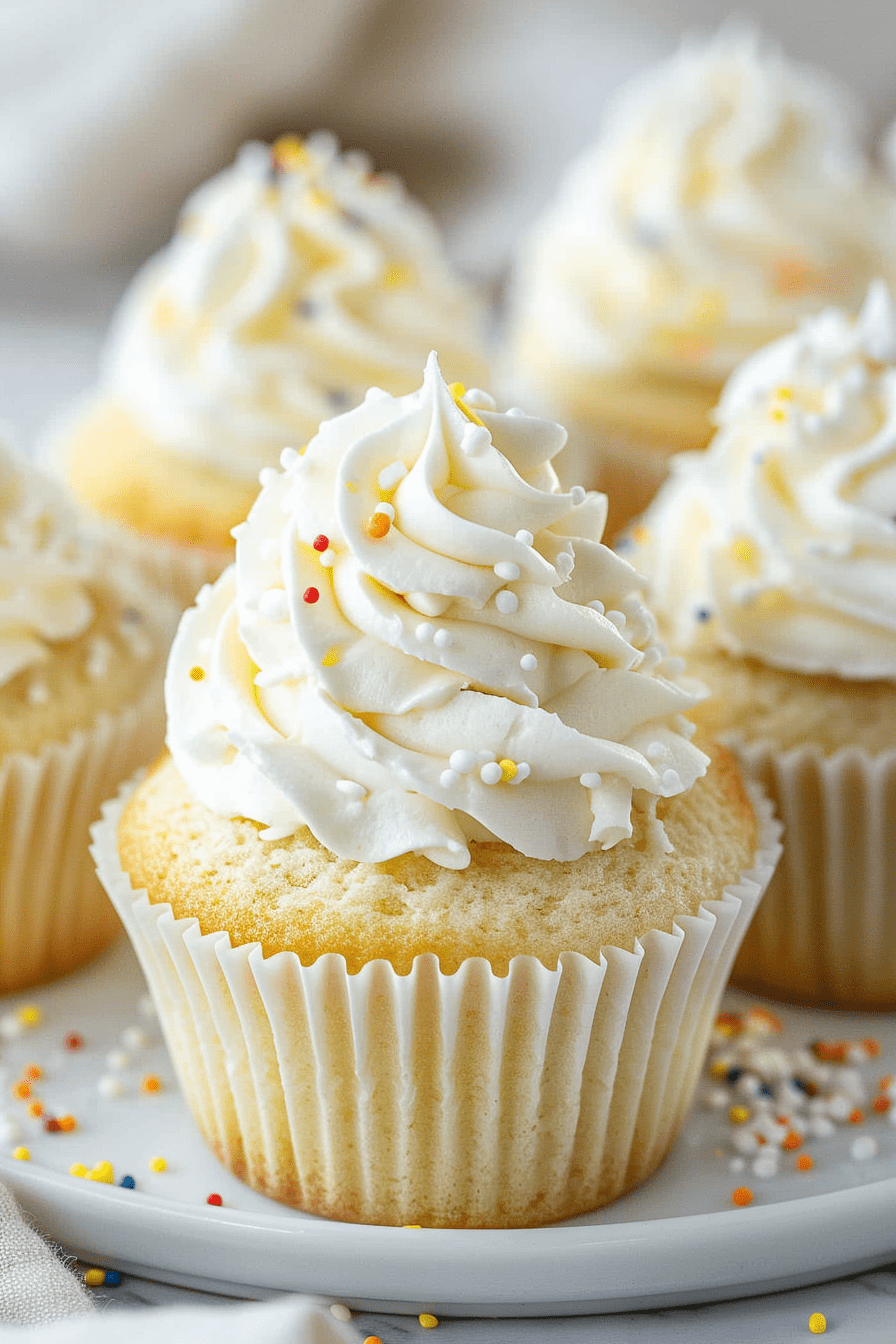 White Cream Cupcakes Recipe