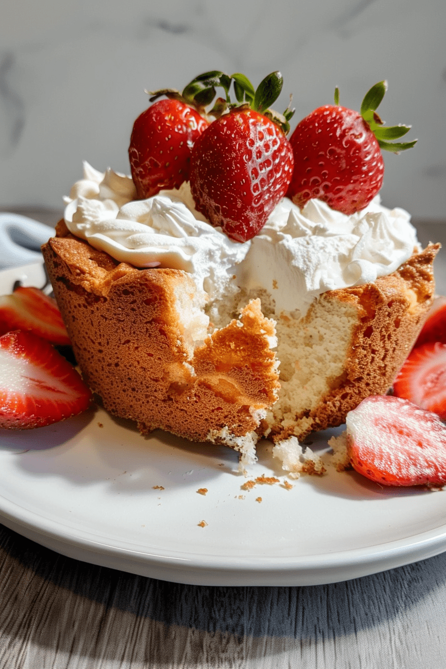 2-Ingredient Strawberry Angel Food Cake Recipe