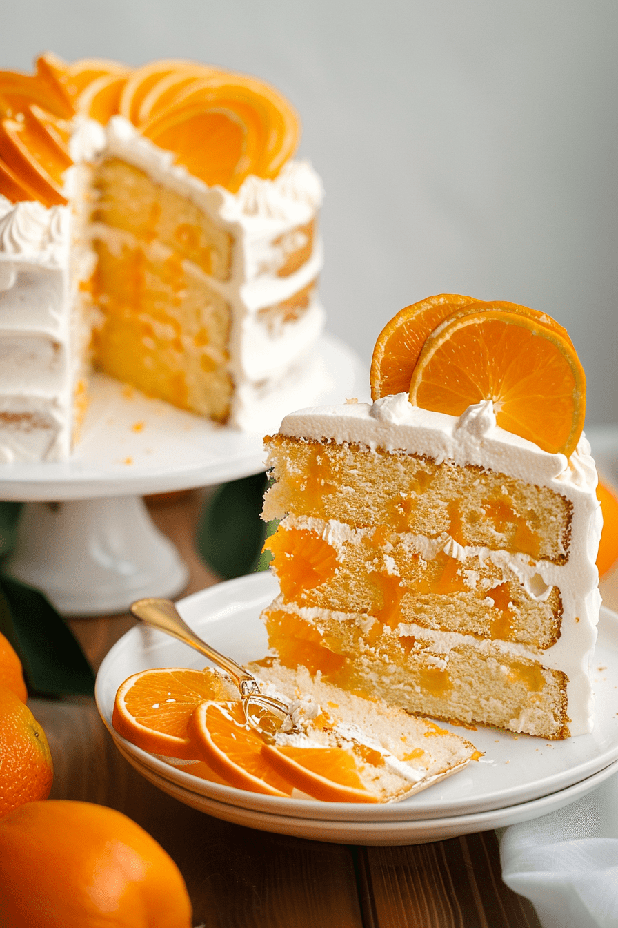 3-Layer Orange Chiffon Cake Recipe