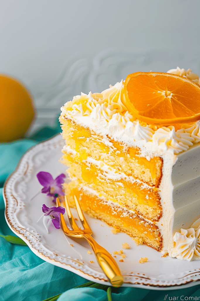 3-Layer Orange Chiffon Cakes