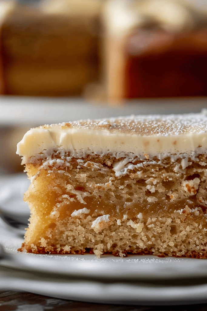 Assembling the Applesauce Cake